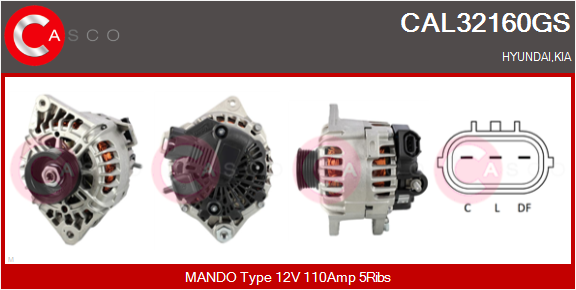 CASCO Altern.HYUNDAI,KIA