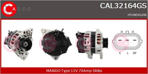 CASCO Altern.Hyundi,Kia