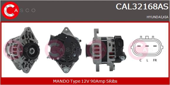 CASCO Altern.HYUNDAI,KIA