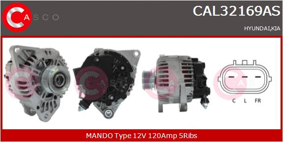 CASCO Altern.HYUNDAI,KIA