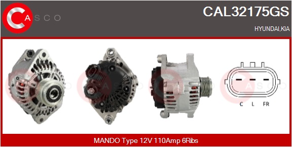 CASCO Altern.HYUNDAI,KIA