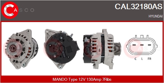 CASCO Alternatore HYUNDAI
