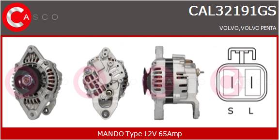 CASCO Altern.VOLVO PENTA