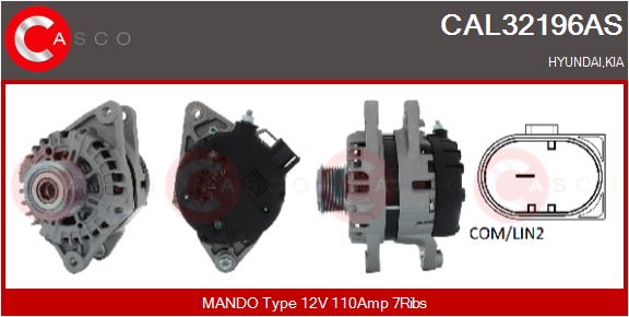 CASCO Altern.HYUNDAI,KIA