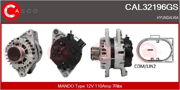 CASCO Altern.HYUNDAI,KIA
