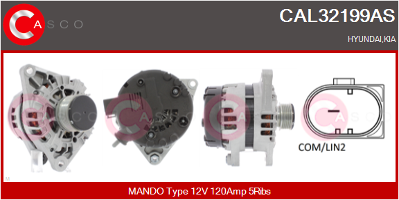 CASCO Altern.HYUNDAI,KIA