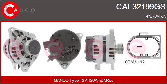 CASCO Altern.HYUNDAI,KIA