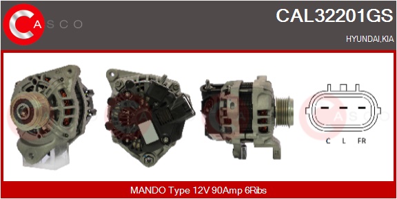CASCO Altern.HYUNDAI,KIA