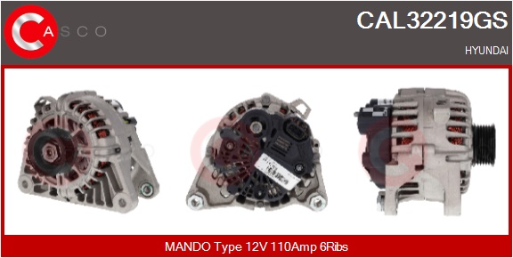 CASCO Alternatore HYUNDAI