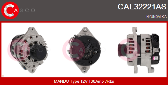 CASCO Alternatore HYUNDAI