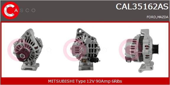 CASCO Altern.FIESTA V-FUSION-MAZDA 90A