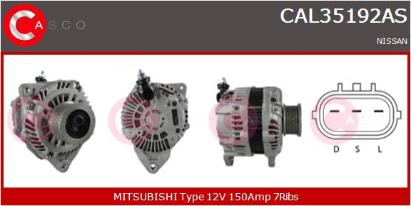 CASCO Altern.NISS.14V 150A