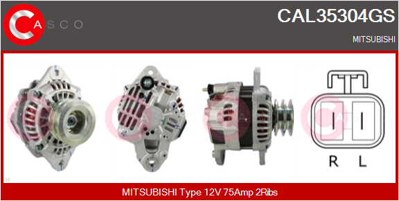 CASCO Altern.MITSUBISHI INDUSTRIAL