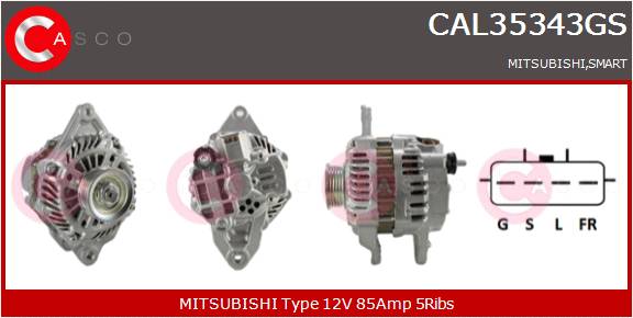 CASCO ALTERNATORE  MITSUBISHI,SMART
