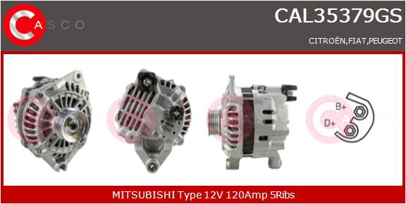 CASCO Altern.CITR.PEUGEOT,FIAT