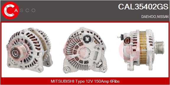 CASCO Alternatore DAEWOO,NISSAN