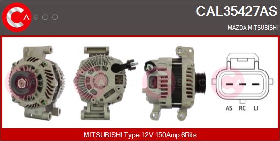 CASCO Altern.FORD.MAZDA,MITSUBISHI