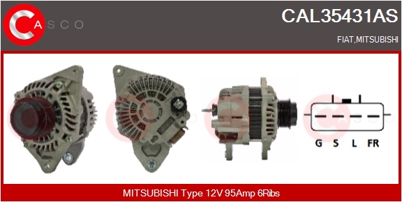 CASCO Altern.FIAT,MITSUBISHI