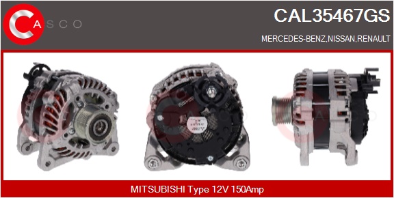 CASCO Altern.MERCEDES,NISSAN,RENAULT
