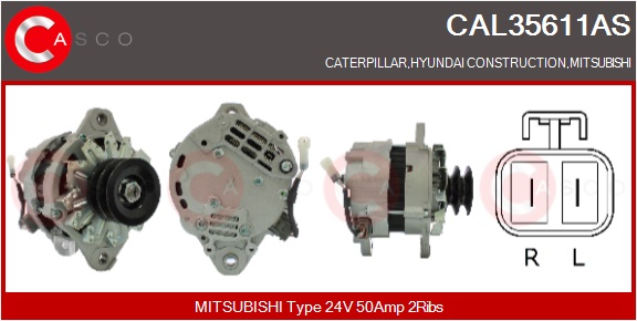 CASCO Altern.MITSUBISHI INDUSTRIAL