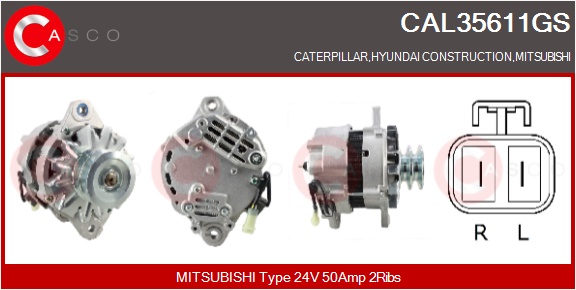 CASCO Altern.MITSUBISHI INDUSTRIAL