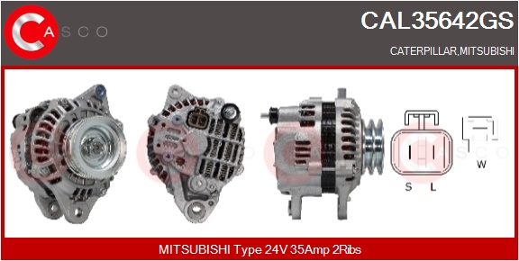 CASCO Altern.CATERPILLAR , MITSUBISHI