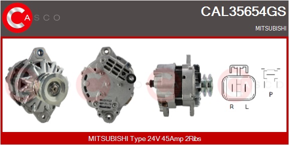 CASCO Altern.MITSUBISHI INDUSTRIAL