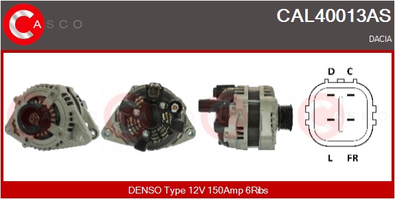 CASCO Altern.DACIA,KIA,HYUNDAI,RENAULT