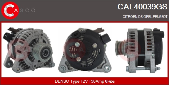 CASCO Altern.OPEL,FIAT,PSA