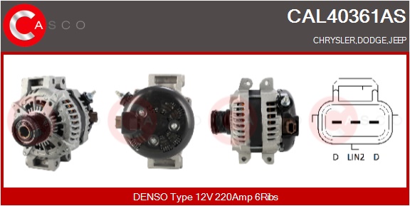CASCO Altern.CHRYSLER,DODGE