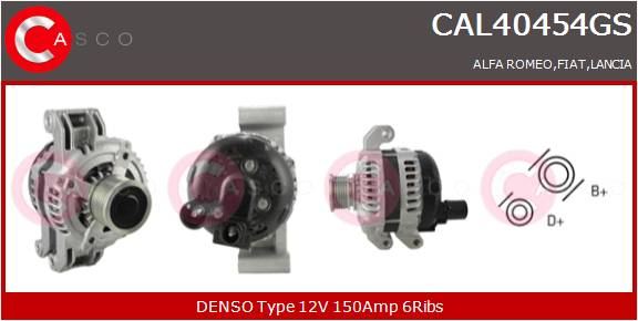 CASCO Altern.ALFA,FIAT,LANCIA