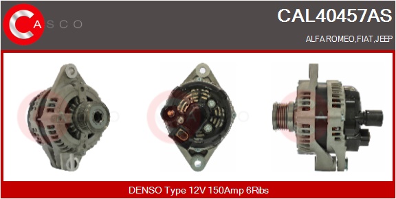 CASCO Altern.ALFA, FIAT, JEEP