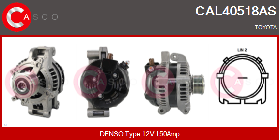 CASCO Alternatore TOYOTA