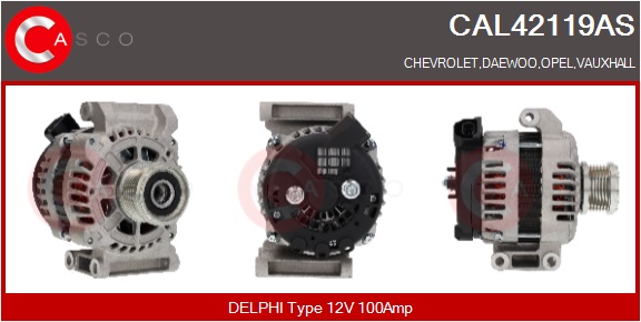 CASCO Alternatore CHEVROLET,DAEWOO,OPEL,VAUXHALL