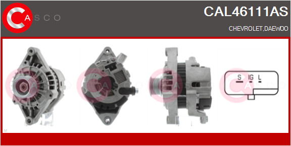 CASCO Alternatore CHEVROLET,DAEWOO