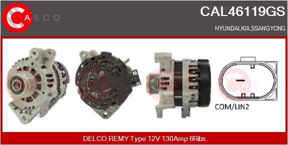 CASCO Altern.HYUNDAI,KIA