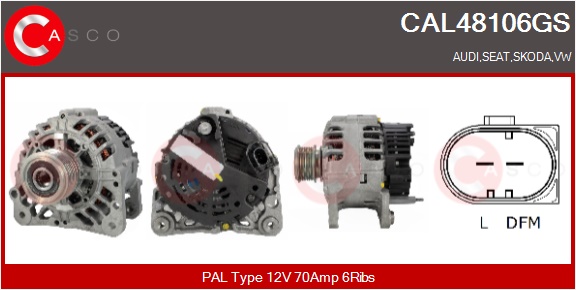 CASCO Altern.SKODA,VW,SEAT