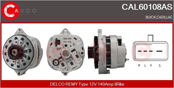 CASCO Altern.BUICK,CADILLAC
