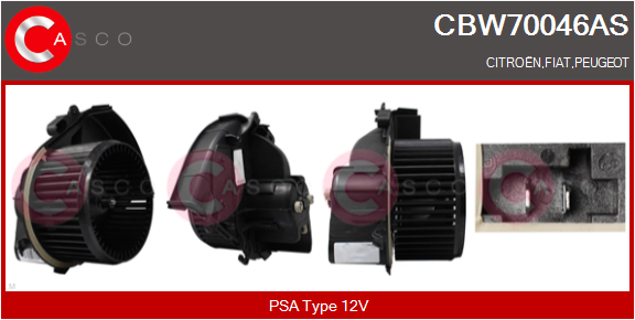 CASCO Ventilatore abitacolo CITR.FIAT,PEUGEOT