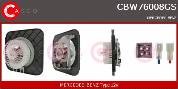 CASCO VENT. ABITACOLO  MERCEDES