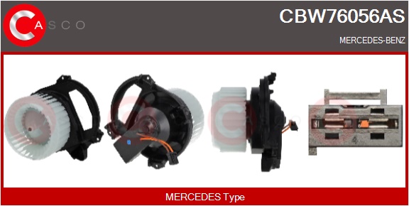 CASCO Ventilatore abitacolo MERCEDES