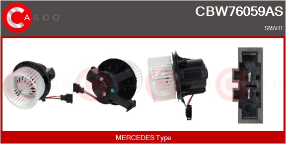 CASCO Ventilatore abitacolo MERCEDES