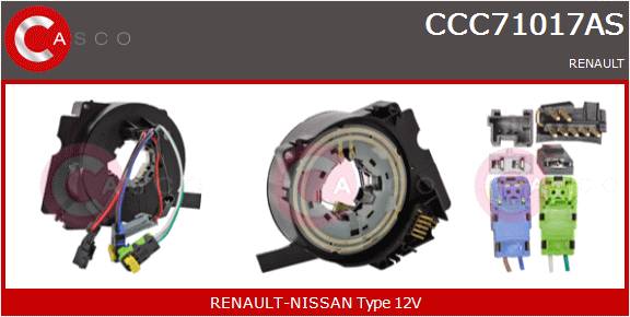 CASCO CLOCKSPRING AIRBAG  RENAULT-NISSAN
