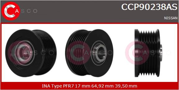 CASCO PULEGGIA RUOTA LIBERA ALTERNATORE