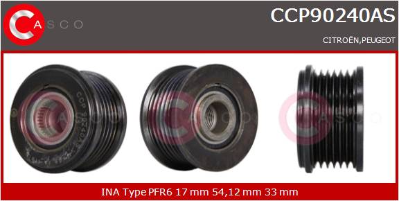 CASCO PULEGGIA RUOTA LIBERA ALTERNATORE