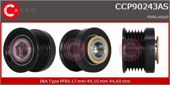 CASCO PULEGGIA RUOTA LIBERA ALTERNATORE