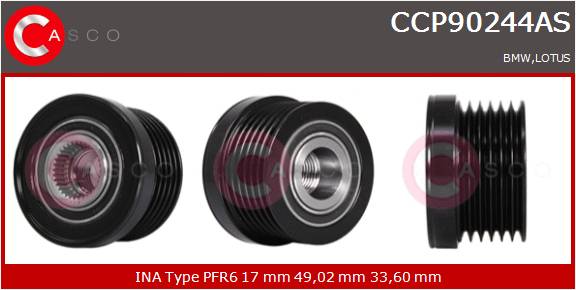 CASCO PULEGGIA RUOTA LIBERA ALTERNATORE