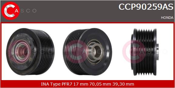 CASCO PULEGGIA RUOTA LIBERA ALTERNATORE