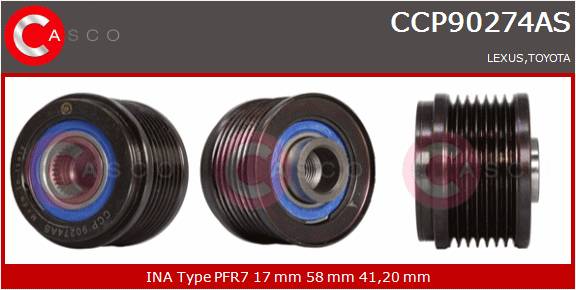 CASCO PULEGGIA RUOTA LIBERA ALTERNATORE