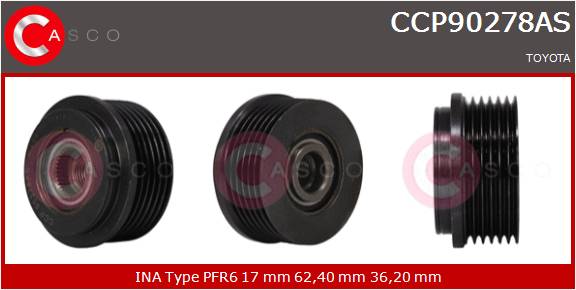 CASCO PULEGGIA RUOTA LIBERA ALTERNATORE